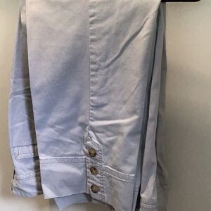 Capri pants with side buttons